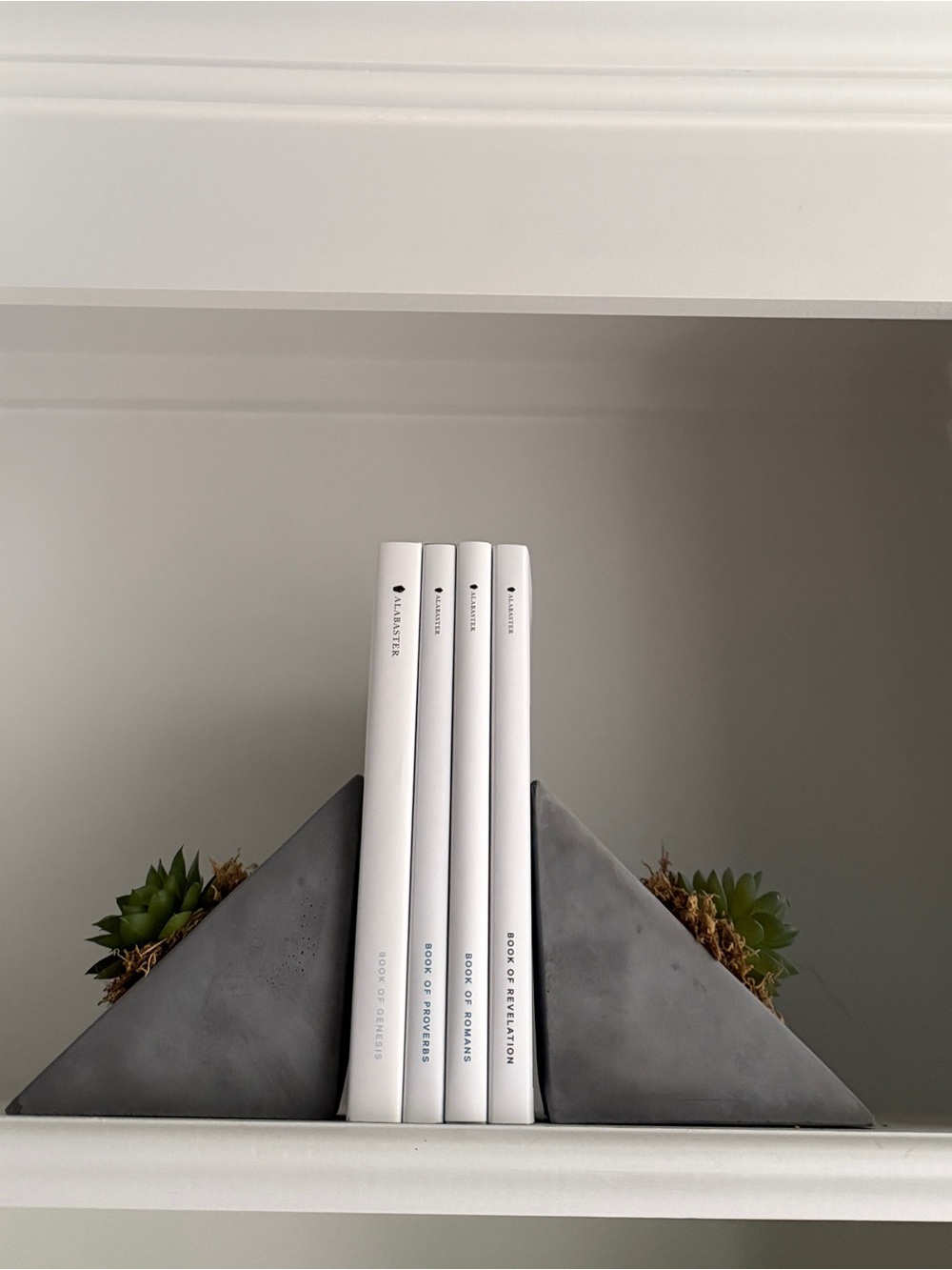 Minimalist Stone Decor Heavy Bookends